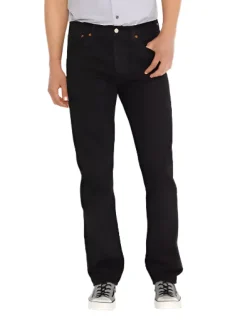 501 Original Washed Solid Black