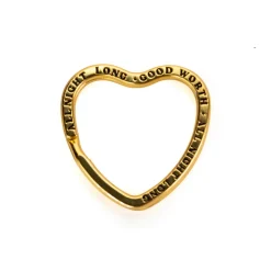 All Night Long Key Ring Gold