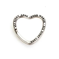 All Night Long Key Ring Silver