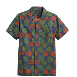 Aloha Shirt Monstera Blue