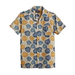 Aloha Shirt Monstera Tan