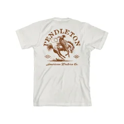 American Western Graphic Tee Vintage White/Rust