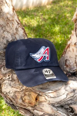 Angels Cooperstown Navy Clean Up Hat