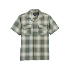 Baja Board Shirt Green/Gold Plaid 25'