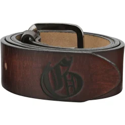 Barrio Leather Belt Antique Brown