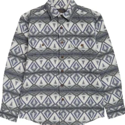 Beach Shack Shirt Cedar Bluff-Green/Blue