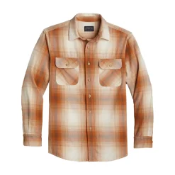 Beach Shack Shirt Ivory/Copper Rust Ombre