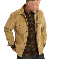 Belmont Corduroy Overshirt Khaki