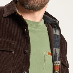Belmont Corduroy Shirt Dark Brown