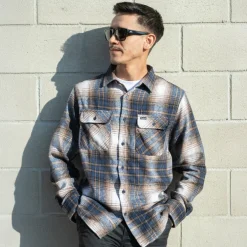 Birch Flannel Navy Cream Plaid