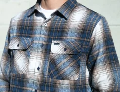 Birch Flannel Navy Cream Plaid