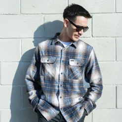 Birch Flannel Navy Cream Plaid