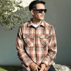 Birch Flannel Rust Plaid