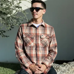 Birch Flannel Rust Plaid