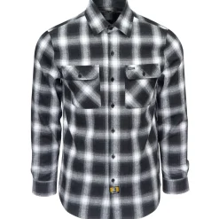 Birch Street Flannel - Black/White