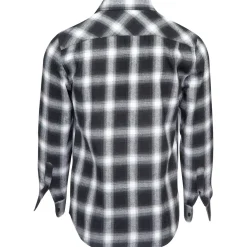 Birch Street Flannel - Black/White