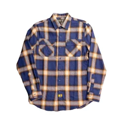 Birch Street Flannel - Blue & Gold