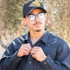 Board Shirt Black Shadow Plaid 25'