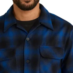 Board Shirt Blue/Black Plaid 24'