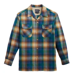Board Shirt Blue/Brown Multi Ombre