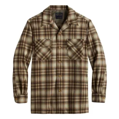 Board Shirt Brown White Plaid 23'