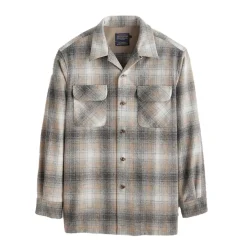Board Shirt Grey Mix/Tan Mix Plaid 24' Tall