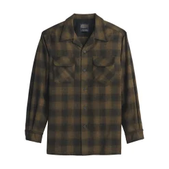 Board Shirt Olive Shadow Plaid 25'
