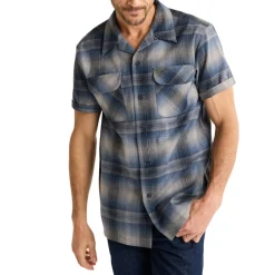 Board Shirt Short Sleeve Grey/Navy Ombre