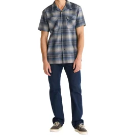 Board Shirt Short Sleeve Grey/Navy Ombre