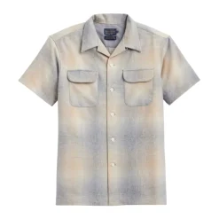 Board Shirt Short Sleeve Tan/Grey Mix Ombre