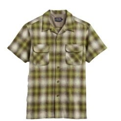 Board Shirt S/S Brown/Green Ombre