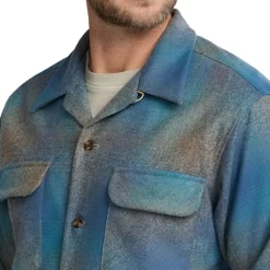Board Shirt Tall Blue Multi/Taupe Mix Ombre 25'