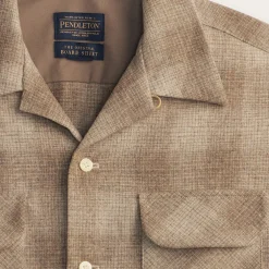 Board Shirt Tan Mix Shadow Plaid 25'