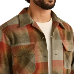 Board Shirt Tan/Red Plaid 24'