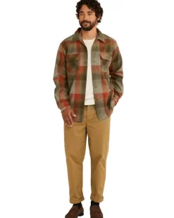 Board Shirt Tan/Red Plaid 24'