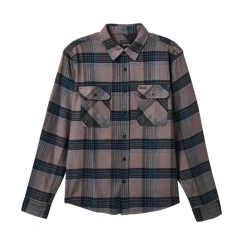 Bowery Flannel Black/Ocean Blue