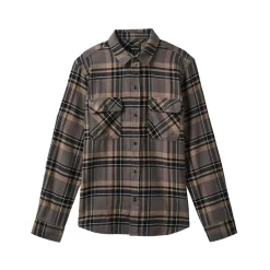 Bowery L/S Flannel Charcoal/Cinder Grey