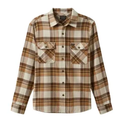 Bowery L/S Flannel Whitecap/Pinecone Brown/Burro