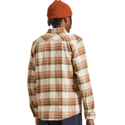 Bowery L/S Flannel Whitecap/Pinecone Brown/Burro