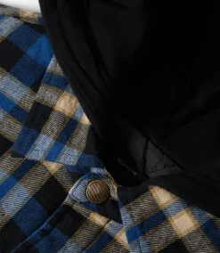 Bowery Quilted Hooded Jacket Navy/Cream