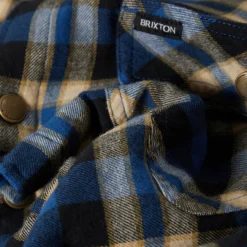 Bowery Quilted Hooded Jacket Navy/Cream