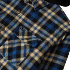 Bowery Quilted Hooded Jacket Navy/Cream