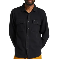 Bowery textured Twill Overshirt Black