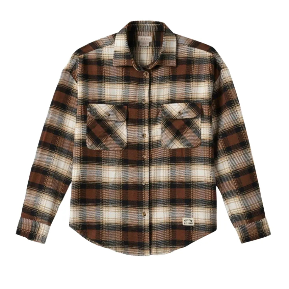 Bowery W Classic Flannel Pinecone Brown/Black/Sand