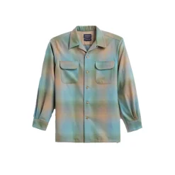 Boyfriend Board Shirt Green/Tan Ombre 24'