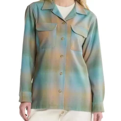 Boyfriend Board Shirt Green/Tan Ombre 24'