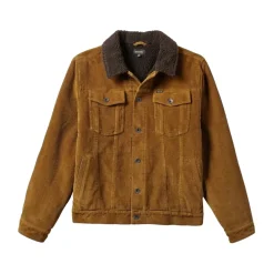 Builders Cable Lined Trucker Jacket Khaki Cord