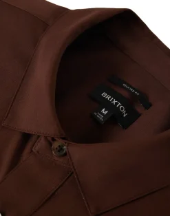 Builders Olson S/S Woven Chocolate