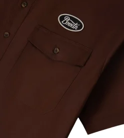 Builders Olson S/S Woven Chocolate