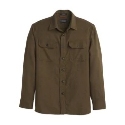 Burnside Flannel Shirt Forest Green Heather